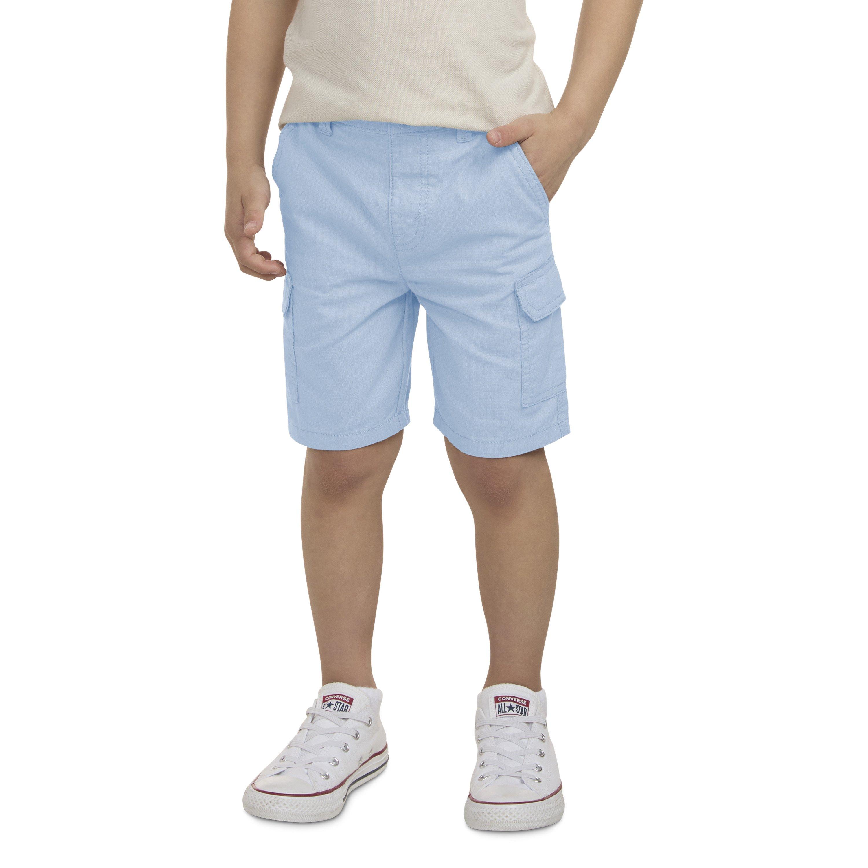 Levi's Little Boys' Elastic Waistband Cargo Shorts - Lt Blue - LT BLUE